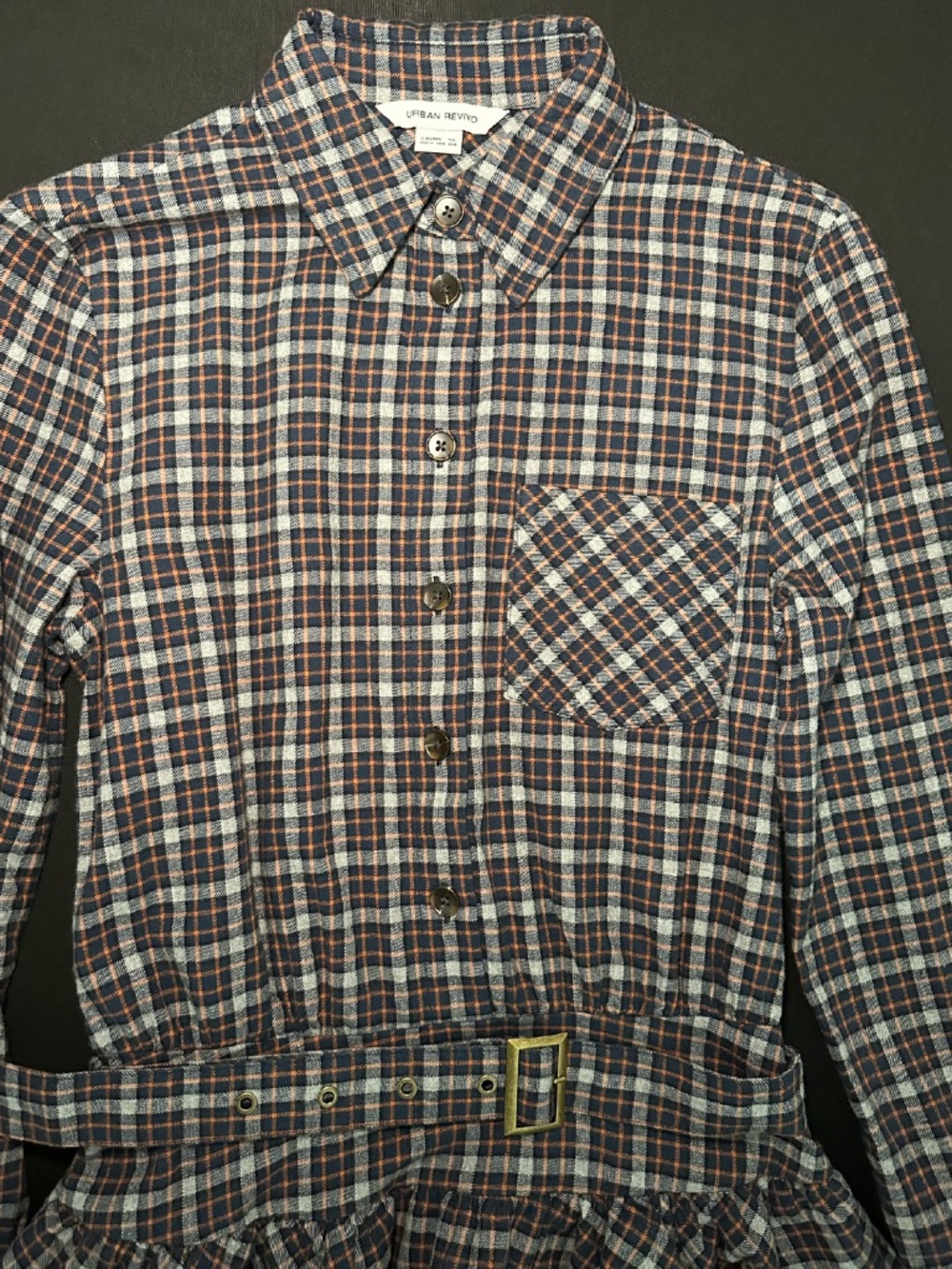 Urban Revivo Plaid Pleated Skater Dress - Picture 16 of 16
